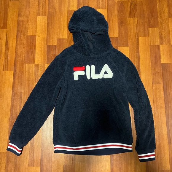 Small Fleece Fila pullover hoodie - Picture 1 of 2